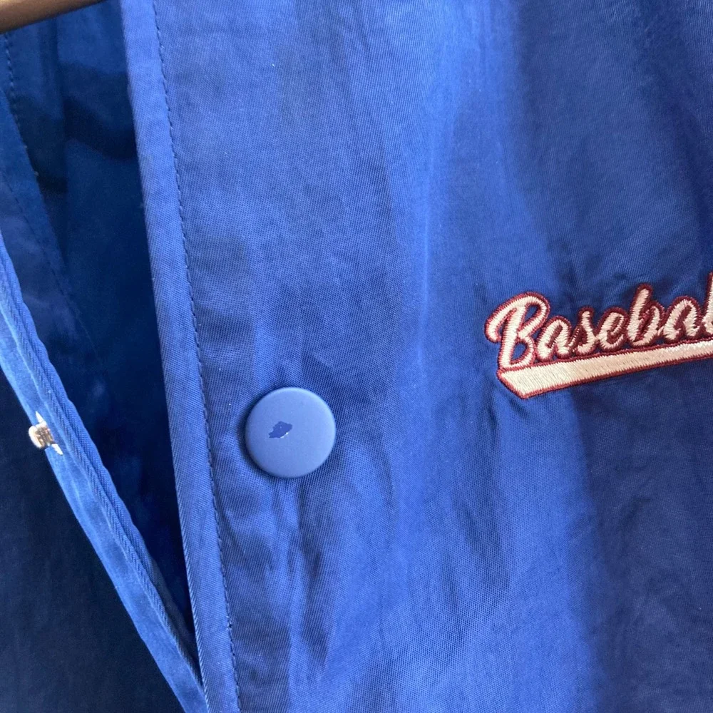 Zara Kids Baseball Div Jacket Varsity Bomber‎ Blue White Size 9-10 EUC
